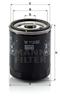 YAĞ FİLTRESİ FIESTA 1.8DI-FOCUS 1.8TDCI-1.8DI/TDDİ-1.8T-CONNECT 02>14 1.8TDCI TRANSIT T15-T12 2.5TD 95>01 - MANN - OEM 4M5Q6714BA