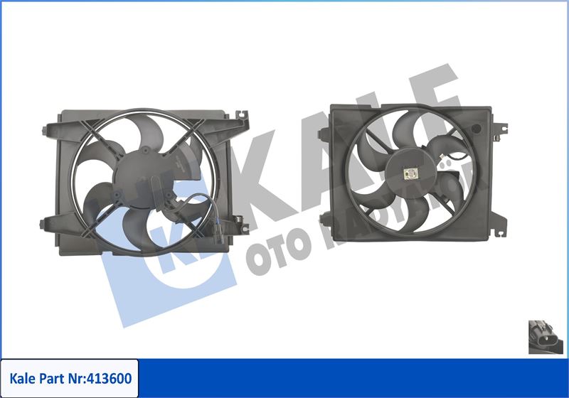 FAN MOTORU DAVLUMBAZLI HYUNDAI COUPE 1.6 16V-2.0-2.0 GLS (02-09) (120W-310mm) - KALE - OEM 977302D000