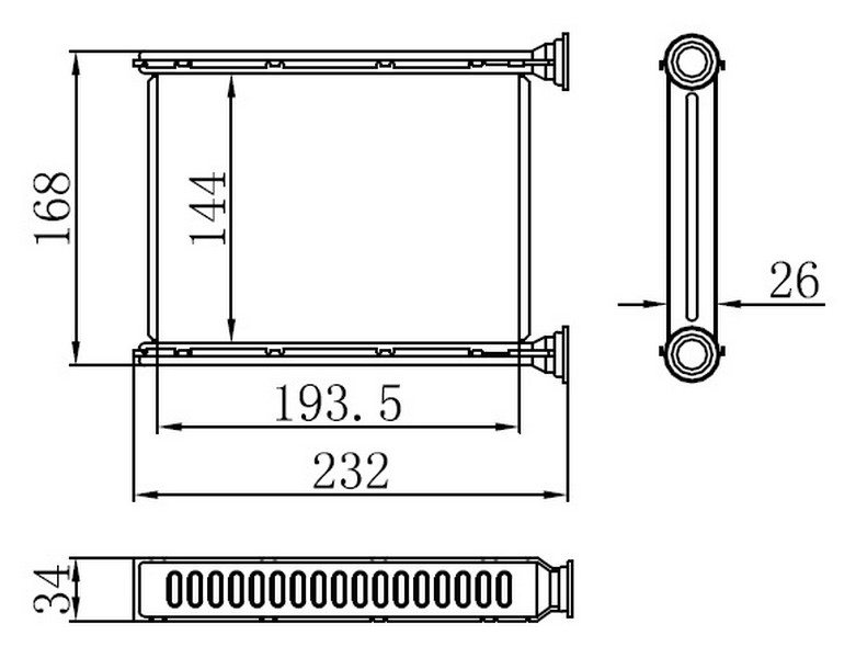 KALORIFER RADYATORU MEGANE III FLUENCE — ORIS KRN014026 - ORIS - OEM 271159831R