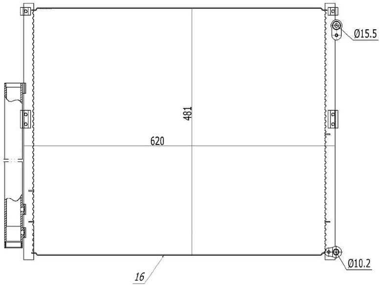 KLİMA BRAZİNG CONDENSER A/M()LAND CRUİSER 3.0TD 20...
