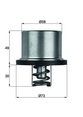 TERMOSTAT (KOMPLE) SUBARU XT Coupe (XT) 82C