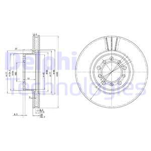 FREN DISKI ON MERCEDES S-CLASS W126 - DELPHI - OEM A1264210512