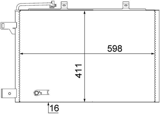 KLIMA RADYATORU MERCEDES W169 W245 — MAHLE AC370000S - MAHLE - OEM A1695001154