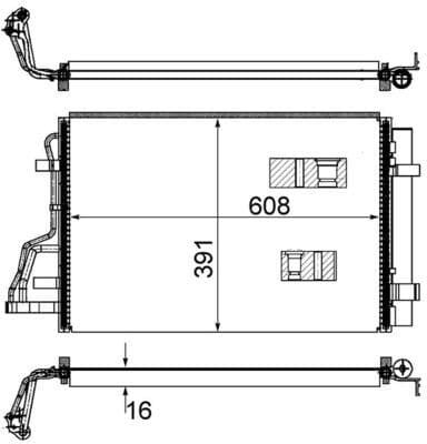 A/C-Kondensator KIA CEED 1.4/1.6/2.0
