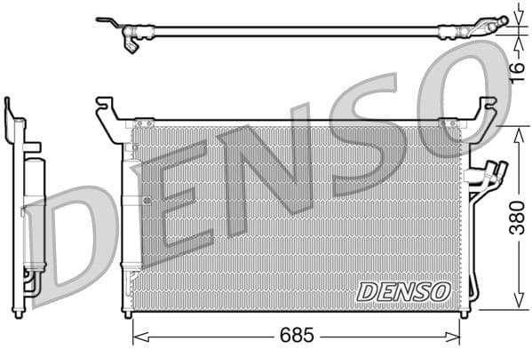 CONDENSER. AİR CONDİTİONİNG INFINITI FX (02-08)