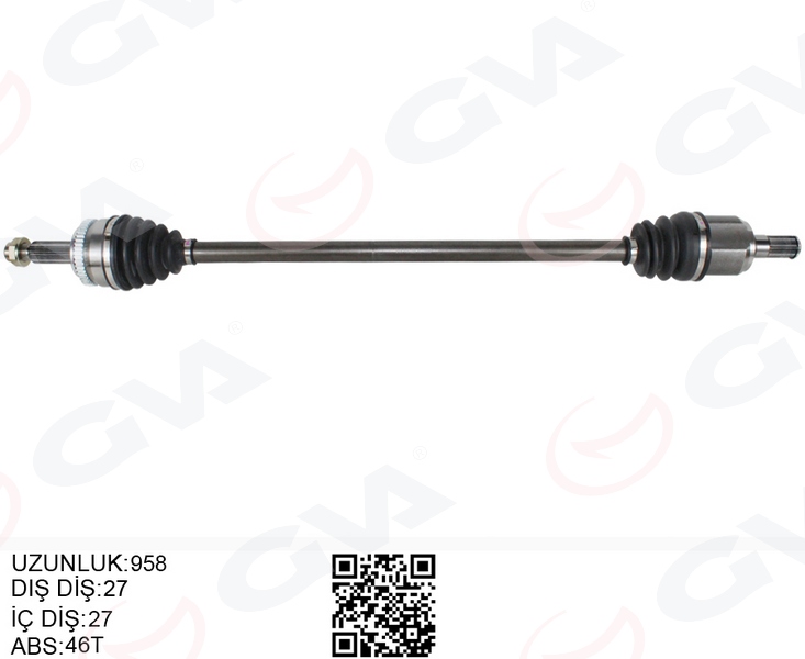 KOMPLE AKS ÖN SAG HYUNDAI I30 (GD) 1.6 CRDI ABSLI(11-17) - GVA - OEM 49501A6200