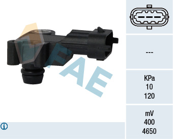 EMME MANİFOLD BASINÇ SENSÖRÜ ASTRA H-J INSIGNIA A-CORSA D-E MERIVA B-MOKKA-1.4-1.8 ANTARA 2.4-3.0 - FAE - OEM 93192107