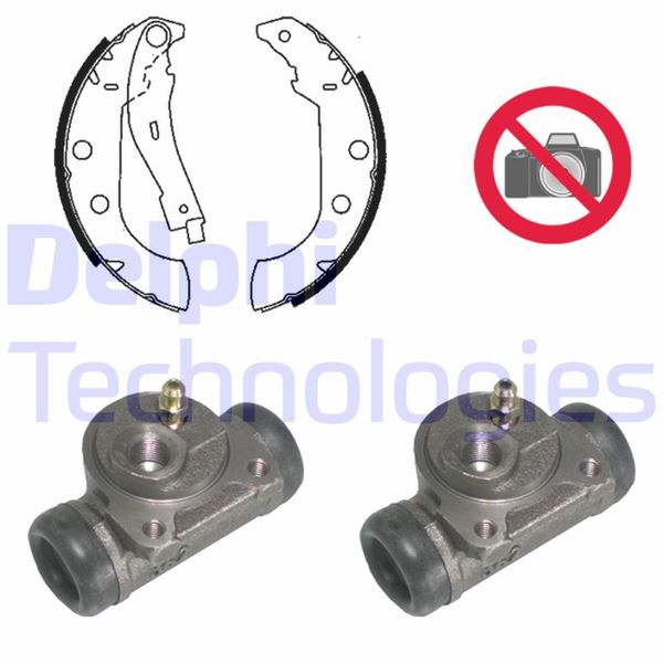 FREN PABUÇ KİTİ ARKA PEUGEOT 405 06/87>10/95 - DELPHI