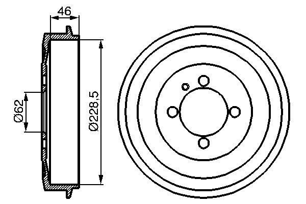 FREN KAMPANASI BMW E30 - BOSCH - OEM 34211158556