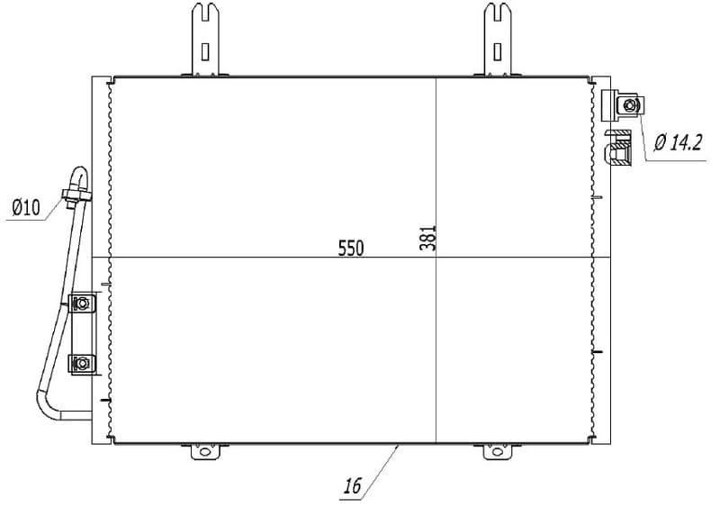 KLİMA KONDENSERİ KNG 1.9 D- DCİ-1.4İ-1.6İ-1.2İ 98=> (OTO.-MEK.) - ORIS - OEM 8200708128