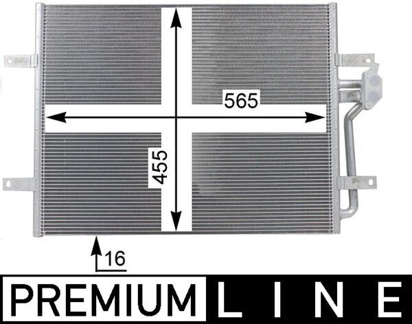 A/C-Kondensator VW E-GOLF VII — MAHLE AC25000P - MAHLE