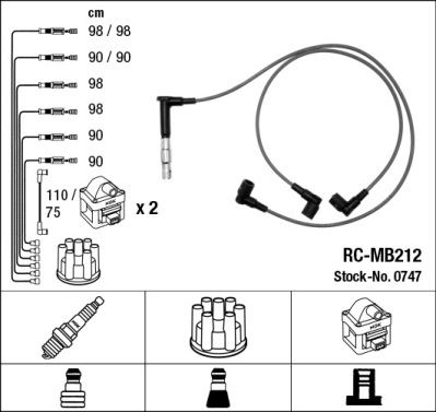 RC-MB212 ATEŞLEME KABLOSU - NGK