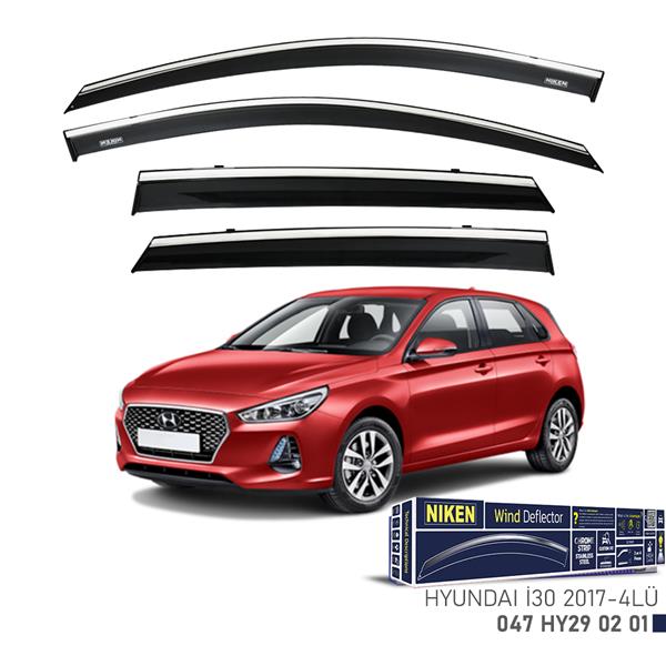KROMLU CAM RÜZGARLIĞI HYUNDAI I30 2017- 4LÜ - NIKEN