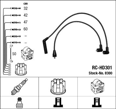 RC-HD301 ATEŞLEME KABLOSU - NGK