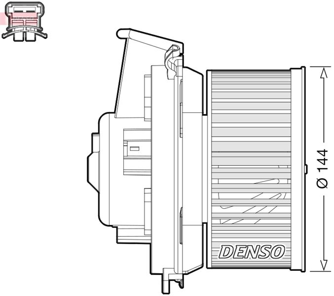 KALORİFER MOTORU 12V PEUGEOT P206 98>07 CITROEN XSARA PICASSO 99>11 - DENSO - OEM 1606357480