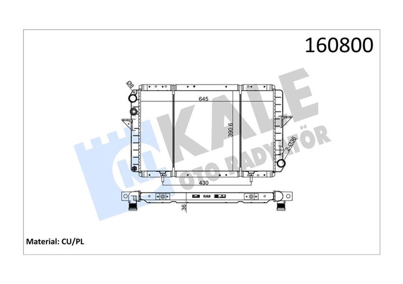 RADYATOR MASTER 2.0 2.5 TDI 2 SIRA CU+PL - KALE - OEM 7700745110
