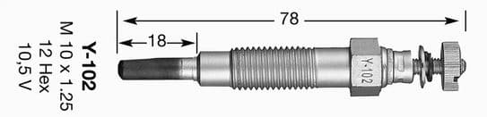KIZDIRMA BUJİSİ Y-102