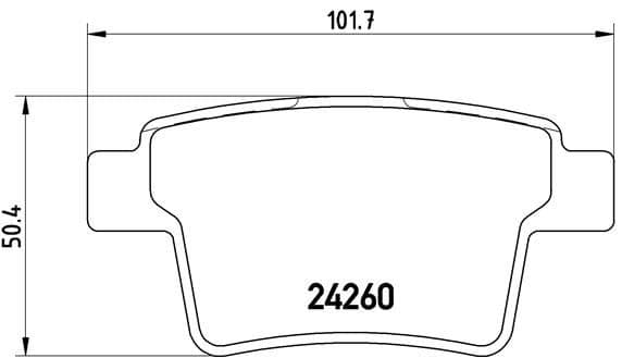 ARKA FREN BALATASI MONDEO III 04>07 JAGUAR X TY...