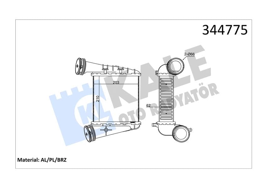 TURBO RADYATÖRÜ (INTERCOOLER) PASSAT 2.5 TDİ (03-0