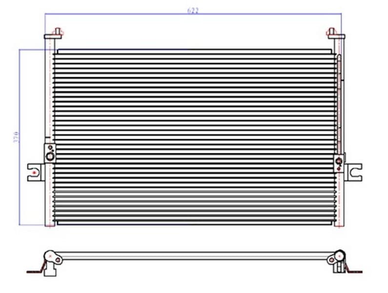 KLİMA KONDANSERİ STAREX 2.5 CRDİ 97=>