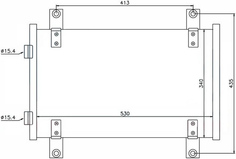 KLİMA KONDENSERİ FIAT DUCATO 02=> (530X340X16) ...