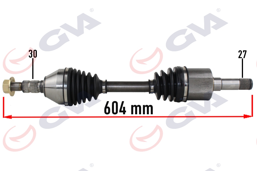 KOMPLE AKS SAĞ OPEL VECTRA C 1.9 (02-08) (604mm) A - GVA - OEM 374593