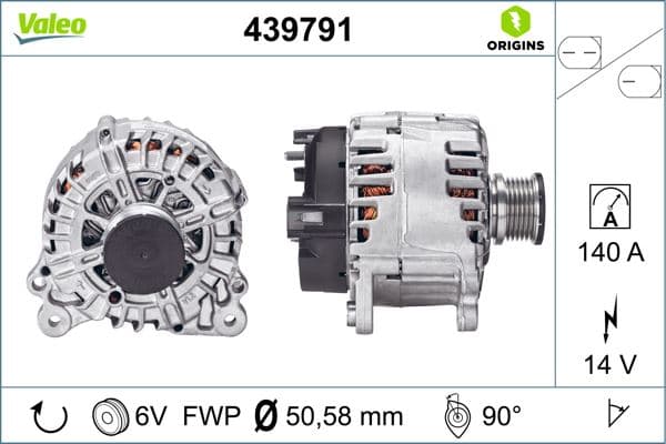 ALTERNATÖR 140A GOLF VII-CRAFTER-AMAROK-TRANSPORTE...