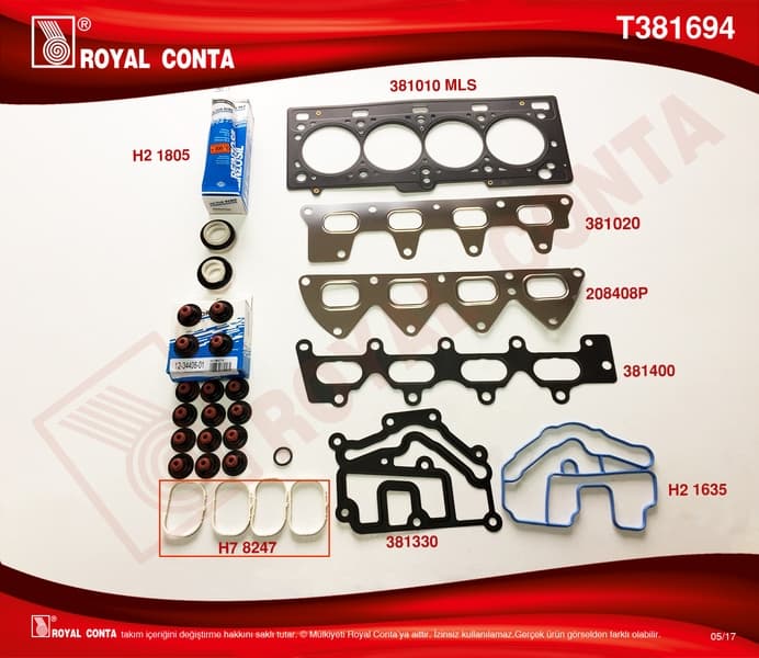 ÜST TAKIM CONTA RENAULT MEGAN II 02>08 CLIO III