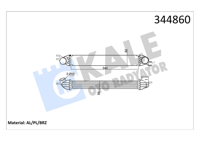 İNTERCOOLER AL/PL/BRZ MINI - KALE - OEM 2.751.277