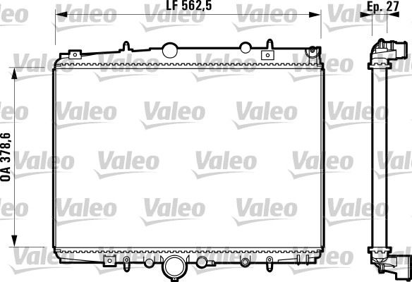 RADYATOR 406 C5 - VALEO - OEM 1330-63