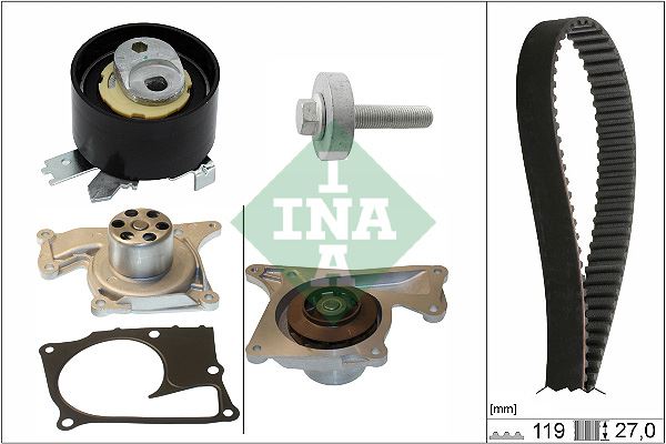 DEVIRDAMLI TRIGER SETI ( EURO 6 AD BLUE MOTOR ) CLIO V 19> MEGANE IV 18> CAPTUR II 20> DUSTER II 17> - INA - OEM 119A02552R