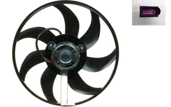 FAN MOTORU (393mm) POLO (x) (01-09)CORDOBA (02-09)IBIZA IV-V-FABIA (99-08) 1.2-1.4 16V-1.6 16V-1.9D 12V - MAHLE - OEM 6Q0959455AD
