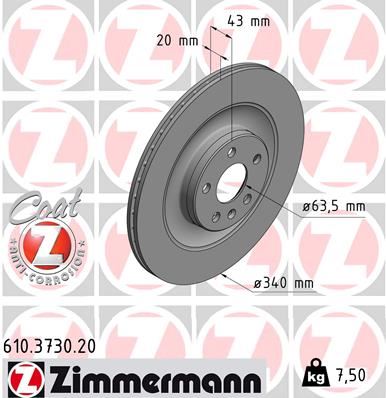 ARKA FREN AYNASI VOLVO XC90 II (256) D5 AWD (2014= - ZIMMERMANN - OEM 31400779