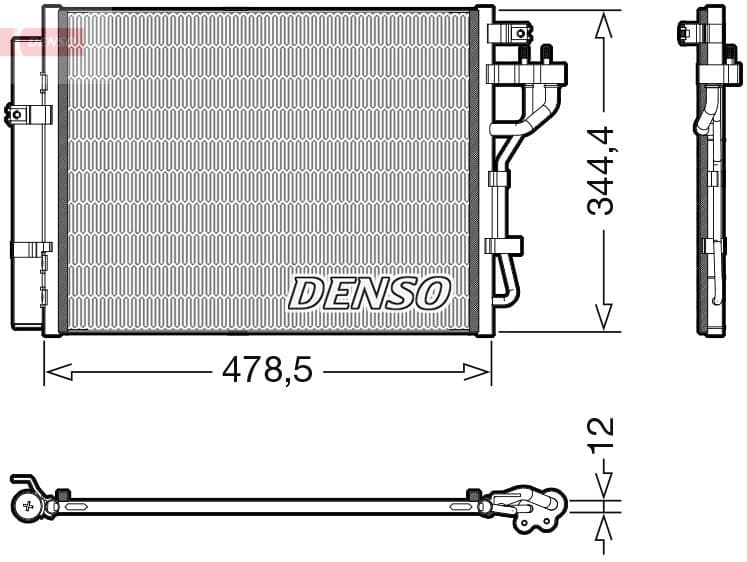 CONDENSER. AİR CONDİTİONİNG KIA PICANTO (11-)