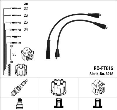RC-FT615 ATEŞLEME KABLOSU - NGK
