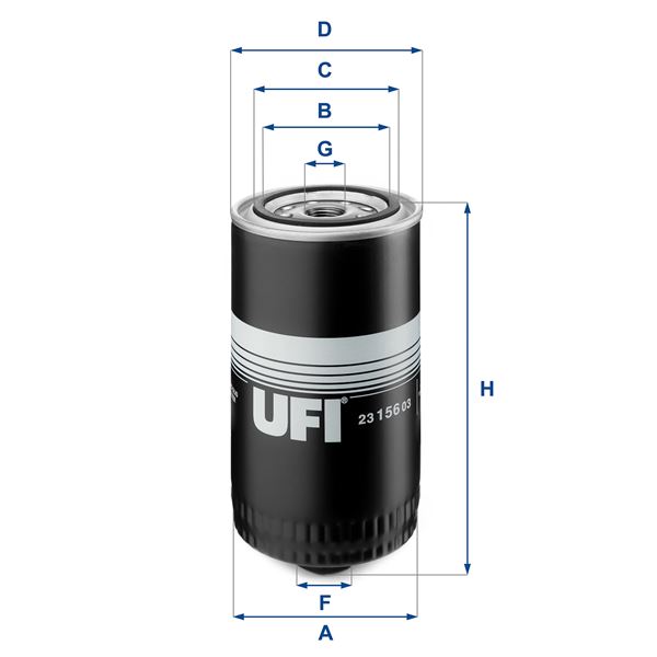 YAĞ FİLTRESİ T4 (AAF-ACU-AEN-AEU) (90-03) - LT28-35 - LT40-55 (82-96) - VOLVO 740-940-960 - UFI - OEM 074115561