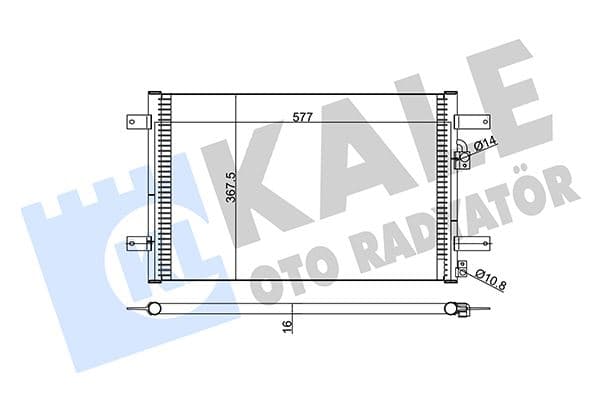 KLİMA KONDENSERİ FORD GALAXY-SEAT ALHAMBRA-VW SHAR...