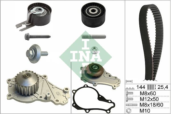 EKSANTRİK GERGİ KİTİ + DEVİRDAİM (144 DİŞ EURO4) P - INA - OEM 2S6Q8B596AB