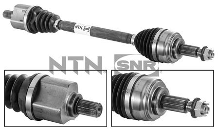 ON AKS KOMPLE SOL RENAULT KANGOO 08> 1.5dCi 1.6 (Mekanik şanzıman 5 vites. Şanzıman otomatiği 4 vites) U:680 mm. 696 mm - SNR - OEM 8200647065