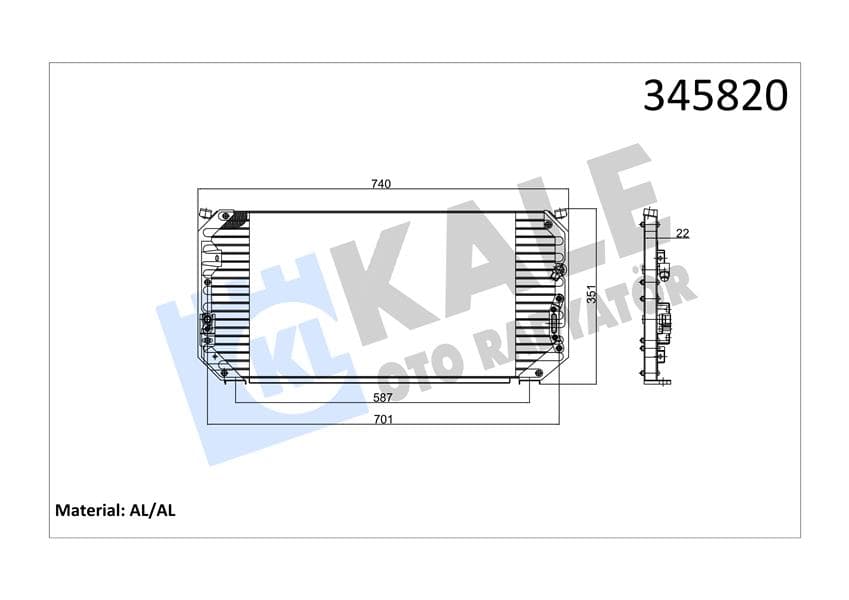 KLİMA KONDENSERİ COROLLA 1.6 Sİ-1.8 GT AE 101 (92-...