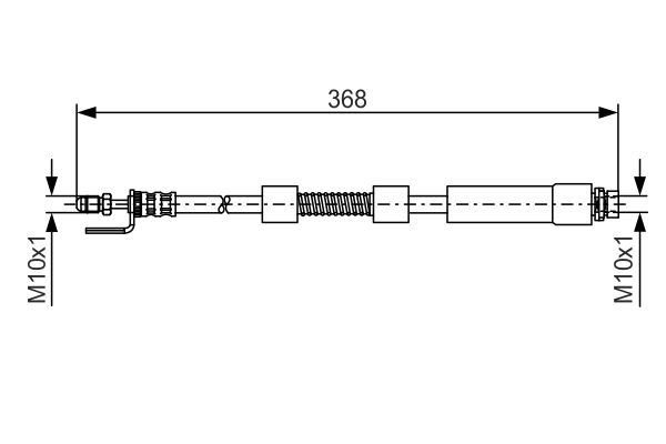 ÖN FREN HORTUMU CONNECT 04>12 - BOSCH - OEM 2T142078AG