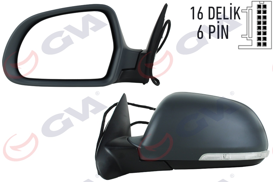 AYNA KOMPLE SOL 6 PİN OCTAVİA 2009-2013 - GKL - OEM 1Z1857507M