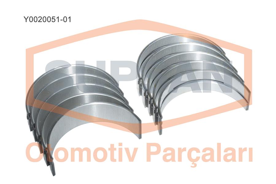YATAK ANA FİAT TRAKTÖR 640 4 SİLİNDİR — SUPSAN Y0020051-01 - SUPSAN - OEM 1901803