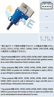 FREN PEDAL MÜŞÜRÜ-FORD FOCUS-COURİER-TRANSIT 12> - FAE - OEM GL3T