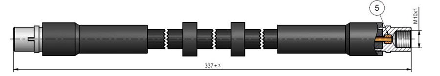 FREN HORTUMU ön A6 04-11 - CAVO - OEM 4F0611707
