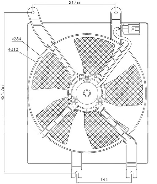 FAN RADİATOR FAN ()LACETTİ 1.4İ 2006+ DAVLUMBAZLI - ORIS - OEM 96553241