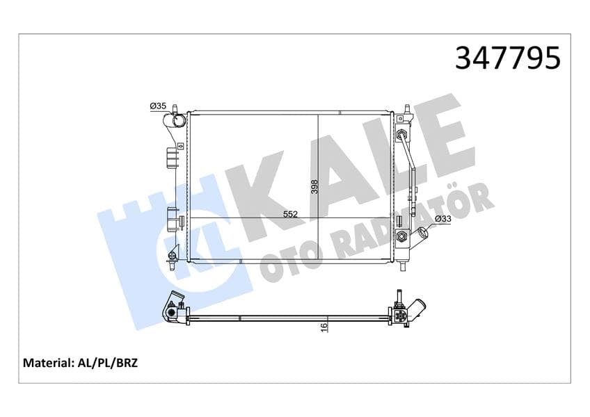 RADYATÖR AL/PL/BRZ i30-i30 CW-KIA CEED-PRO CEED (A...