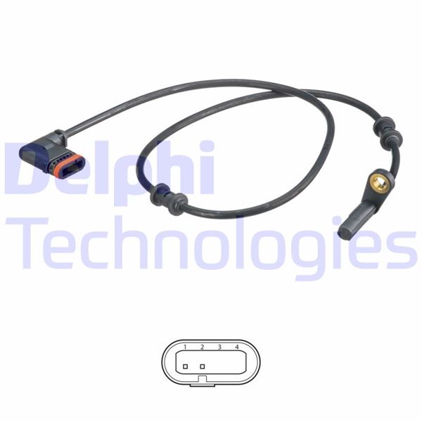 ABS HIZ SENSÖRÜ ARKA MERCEDES SLK200-SLK280-SLK350-SLK55 - DELPHI - OEM 1715400117