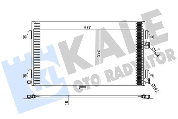 KLİMA RADYATÖRÜ (KONDENSER) LAGUNA II 01>1.6 16...