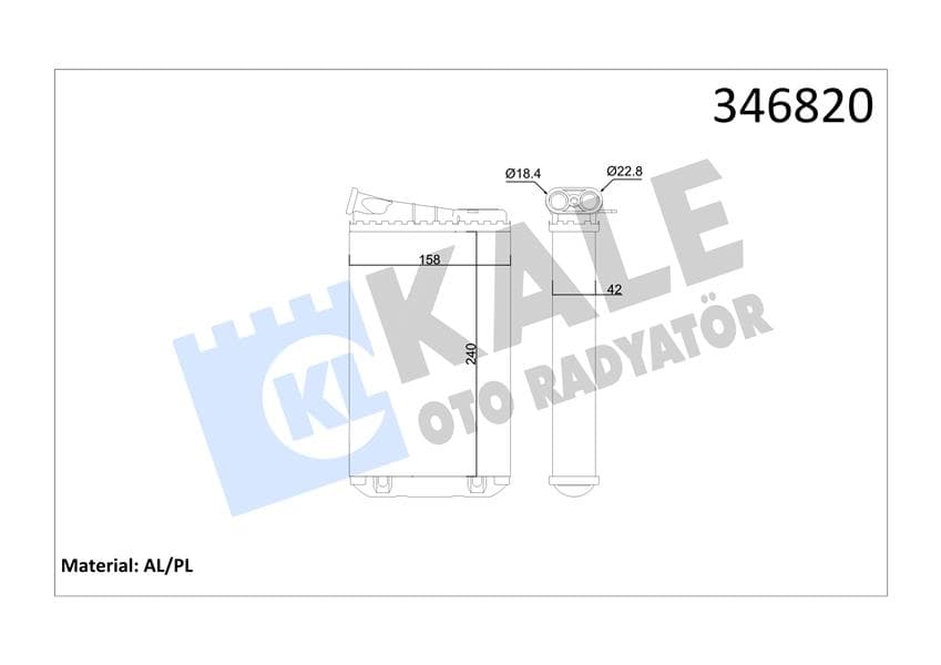 KALORİFER RADYATÖRÜ OMEGA B (239x159x42)